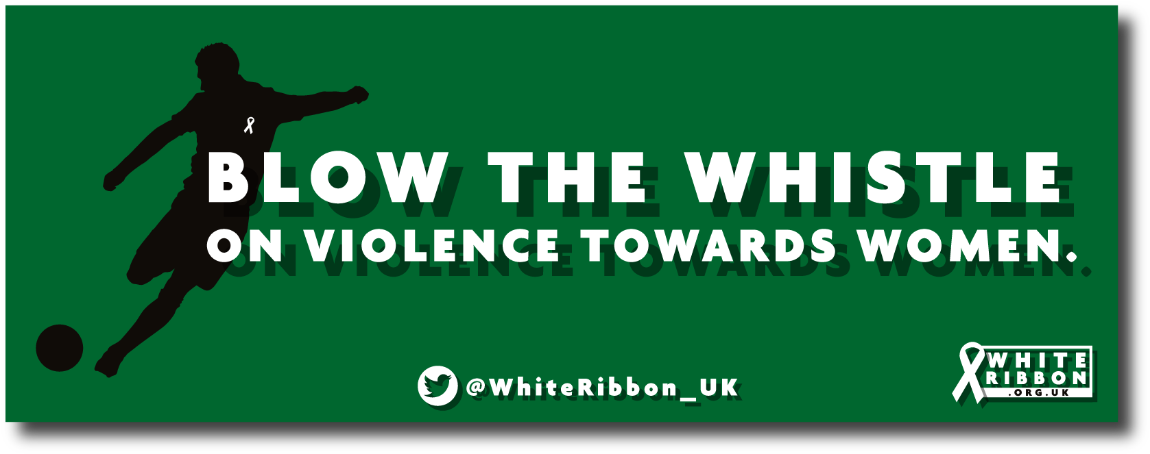 'blow The Whistle' Football Banner White Ribbon Uk (2000x2000), Png Download