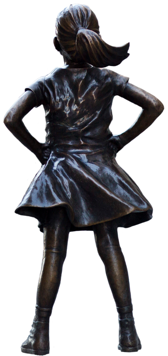 Post - Fearless Girl Png (716x1276), Png Download
