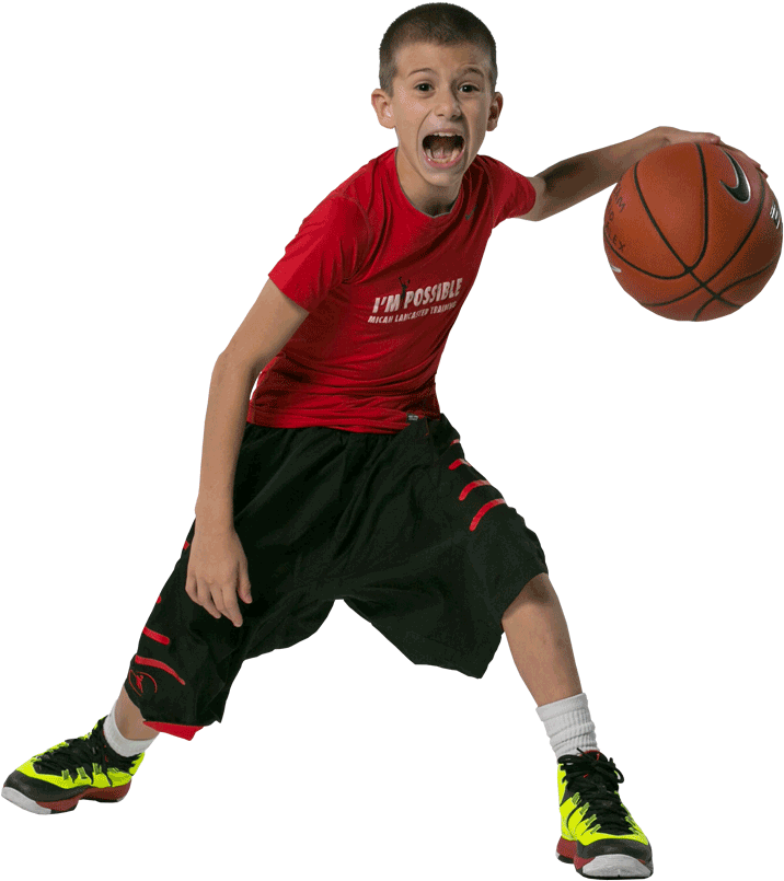 Designed To Overestimate - Basketball Player Kid Png (724x824), Png Download