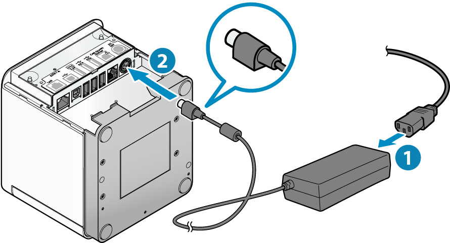 Connect Ac Adapter - Cable (1000x601), Png Download