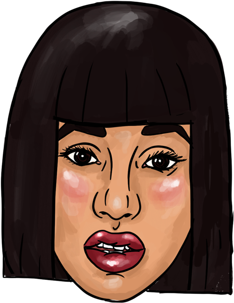 Bodak Yellow - Illustration (700x700), Png Download