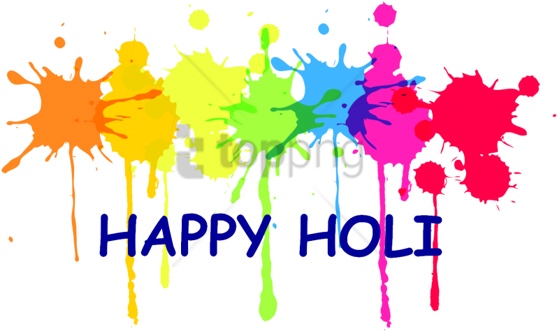 Free Png Holi Color Happy Png Images Transparent - Paint Splatter Clipart (850x532), Png Download
