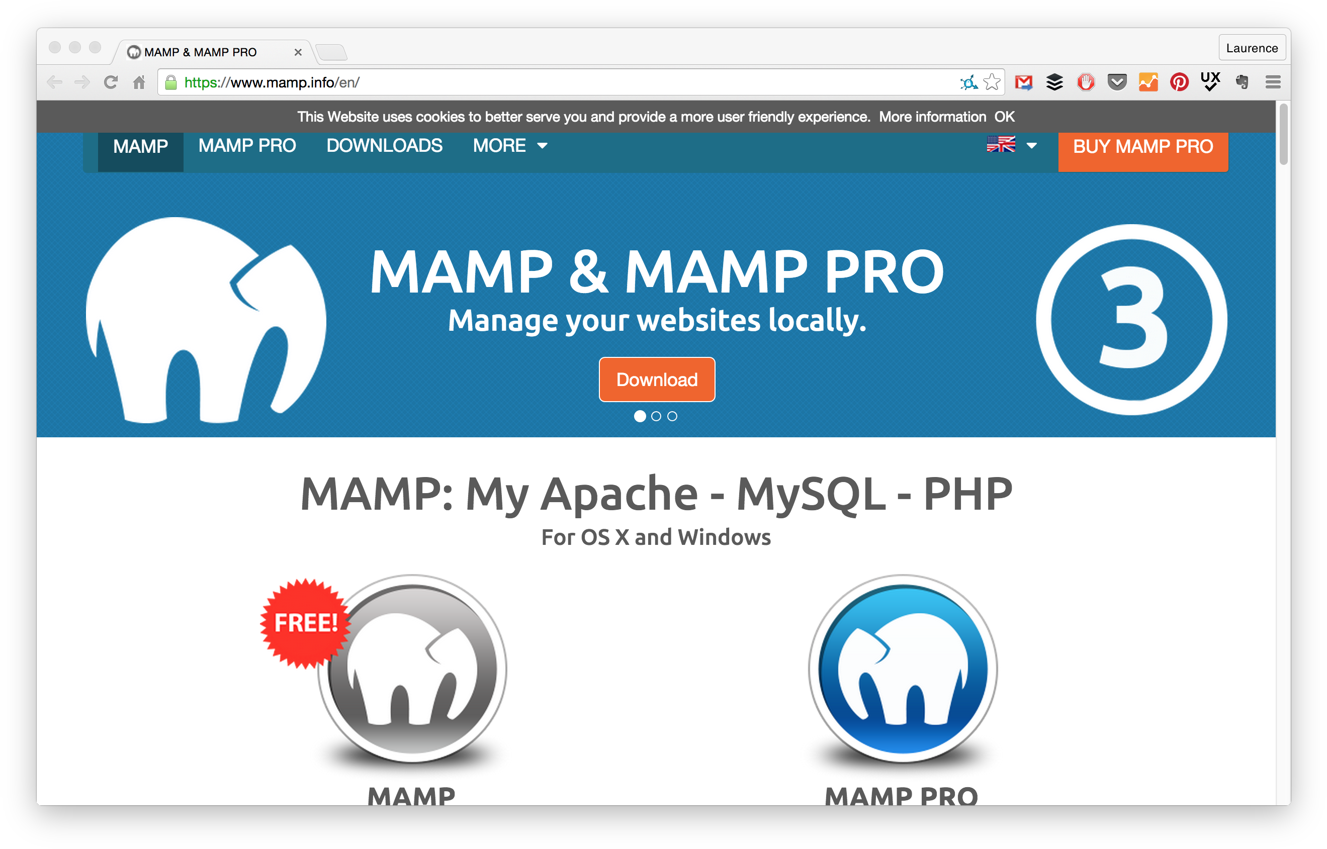 04 - Mamp Wordpress (2662x1714), Png Download