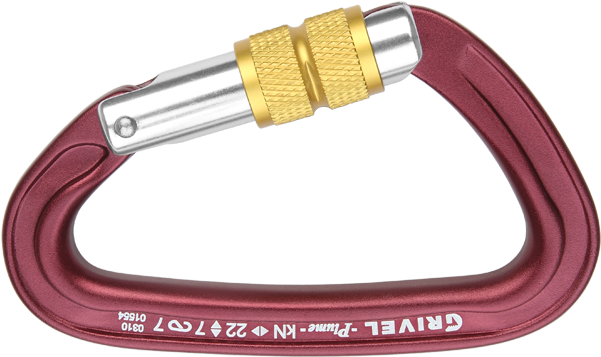 Rock Safety Carabiner K3n Plume Screw Lock - Grivel Plume Nut K3n Screw Lock X 5 One Size (750x750), Png Download