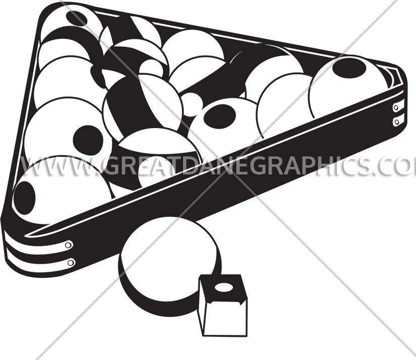 Balls Rack Production Ready Artwork For T - Pool Balls Rack Drawing (825x714), Png Download