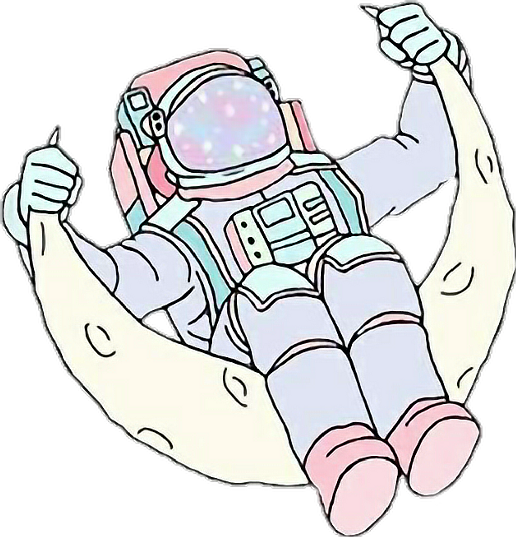 Astronaut Sticker Clipart , Png Download - Astronaut Tumblr Png (1024x1067), Png Download