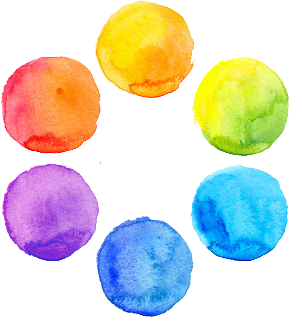 Watercolor Effect Painting Brush Royalty-free Download - Circulos En Acuarela (658x658), Png Download