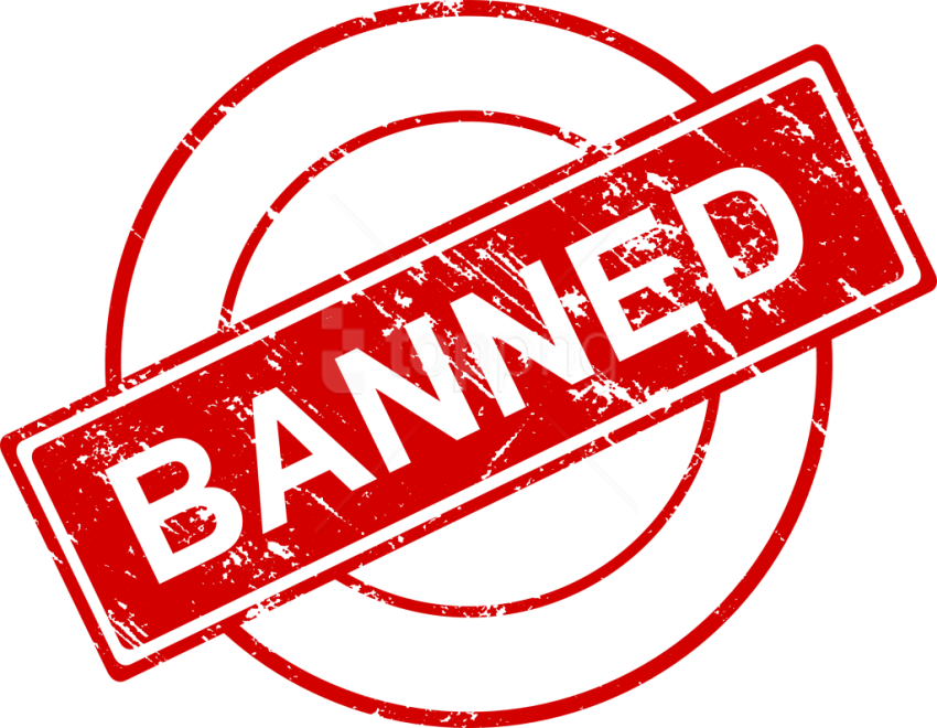 Free Png Banned Stamp Png - Banned Transparent Background (850x660), Png Download