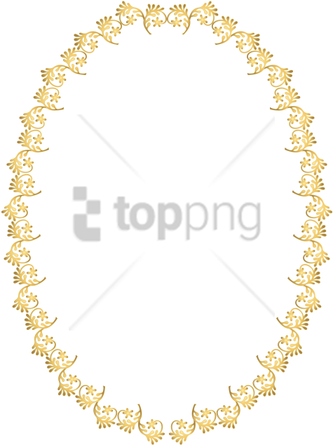 Free Png Gold Oval Frame Png Png Image With Transparent - Transparent Background Oval Frame Png (480x643), Png Download