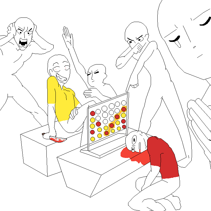 I Turned A Base Into A Murder Scene - Connect Four Draw The Squad (700x700), Png Download