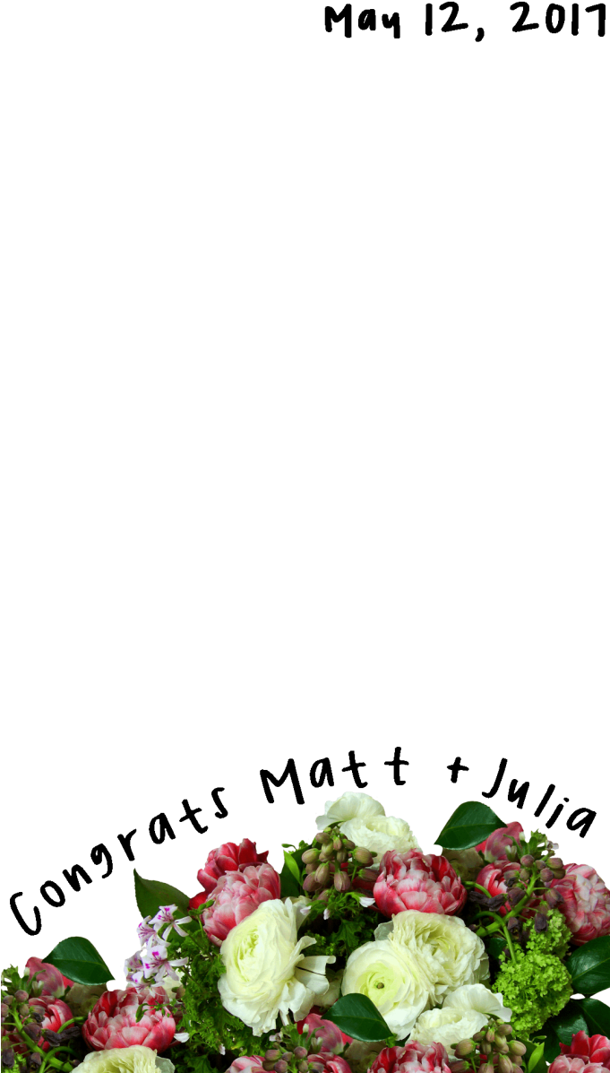 I Will Create A Snapchat Geofilter For Your Event - Garden Roses (680x1209), Png Download