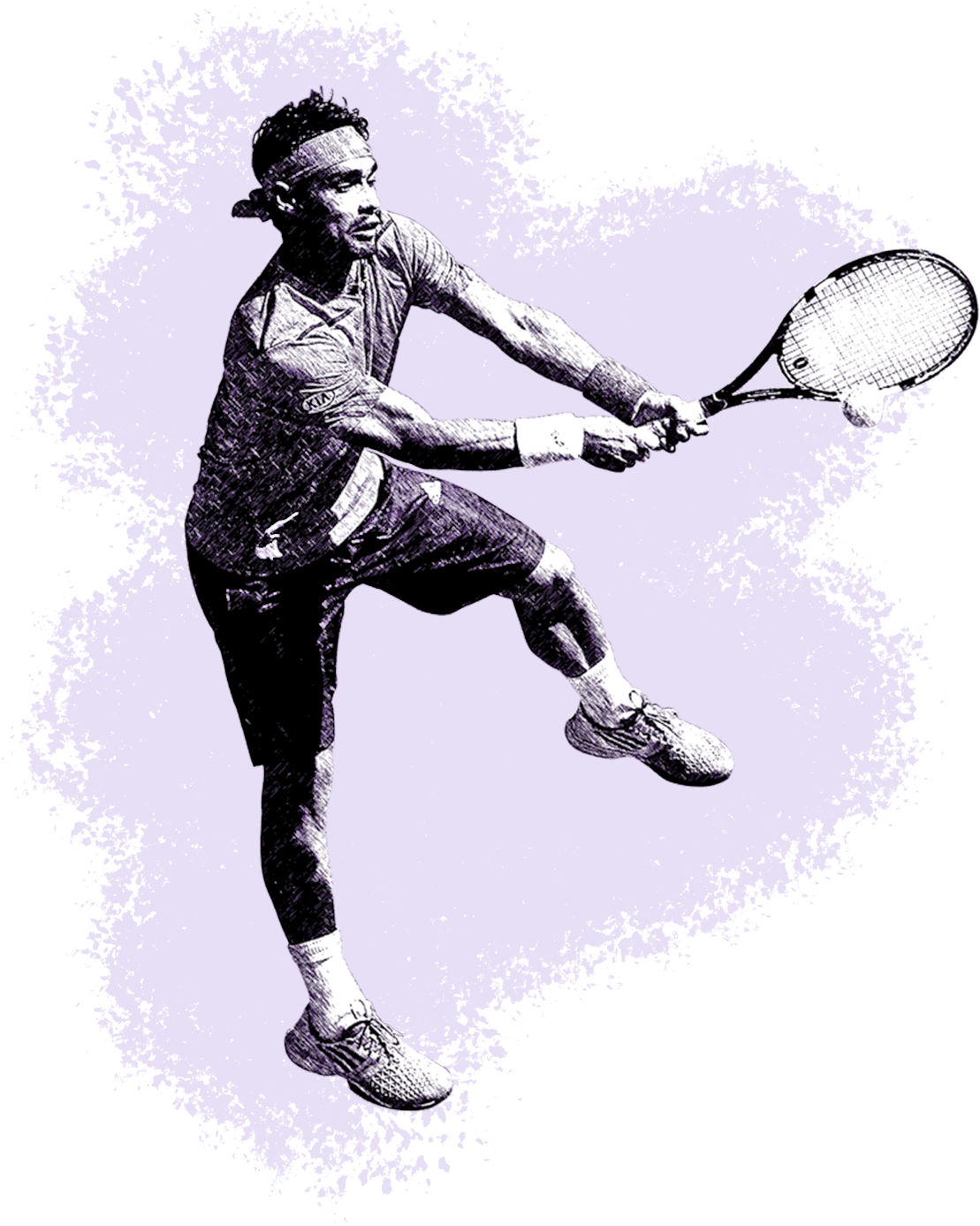 Tennis Purple - Soft Tennis (1182x1456), Png Download