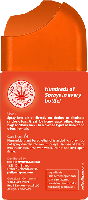 Orange Krush Smoke Odor Eliminator - Label (800x800), Png Download