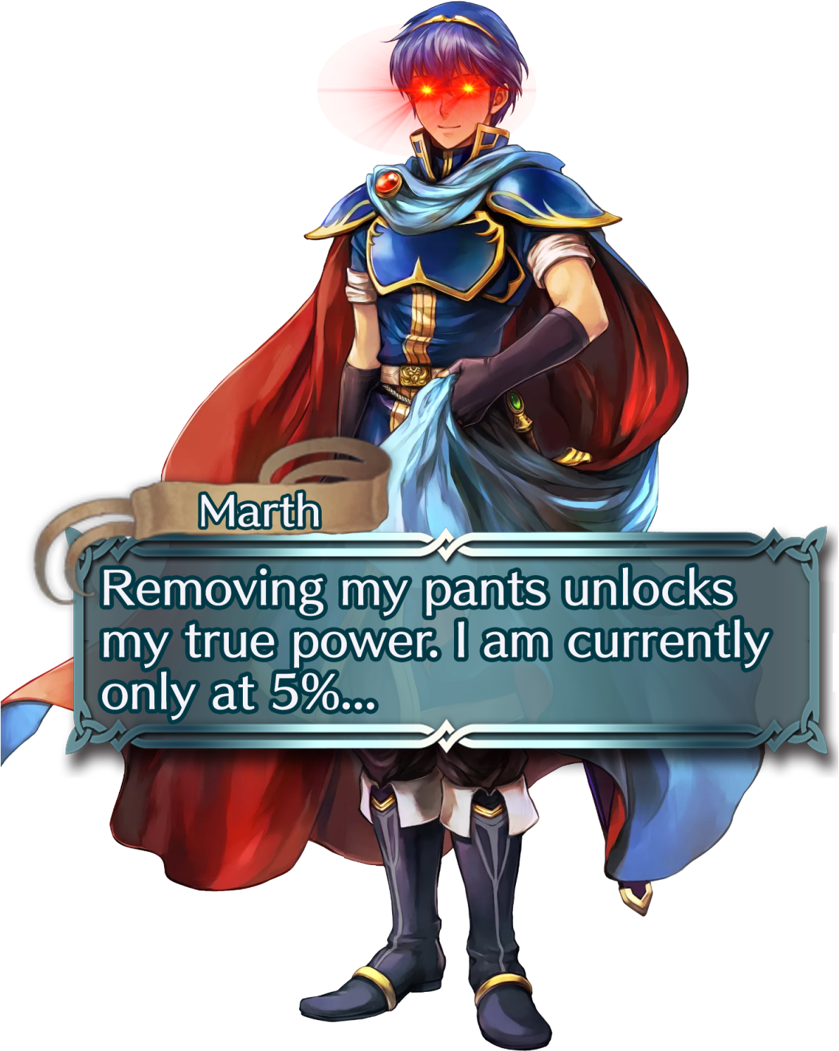 Image - Fire Emblem Marth (1280x1587), Png Download