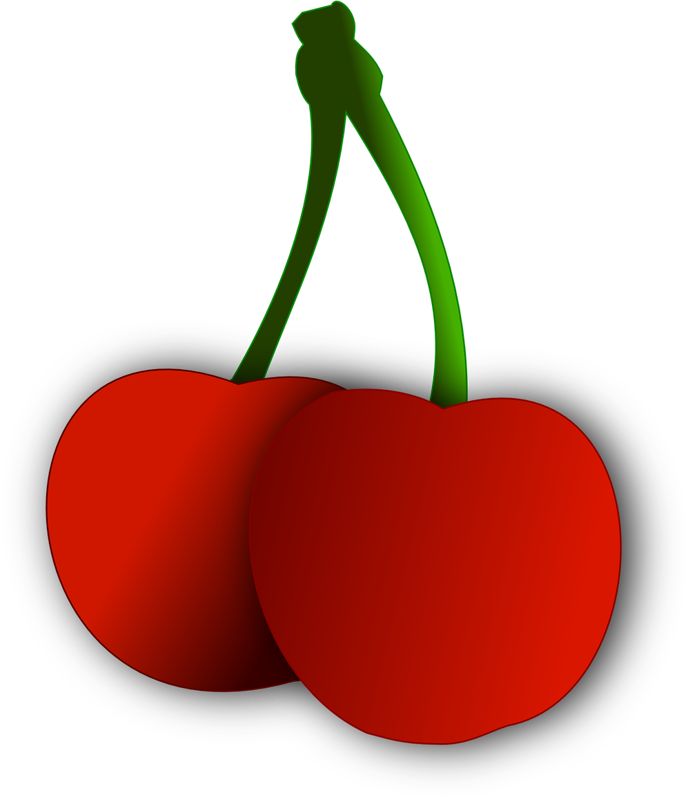 Cherry Fruit Vector Image Png Image - Png Images Of Fruit Vector (1277x1280), Png Download