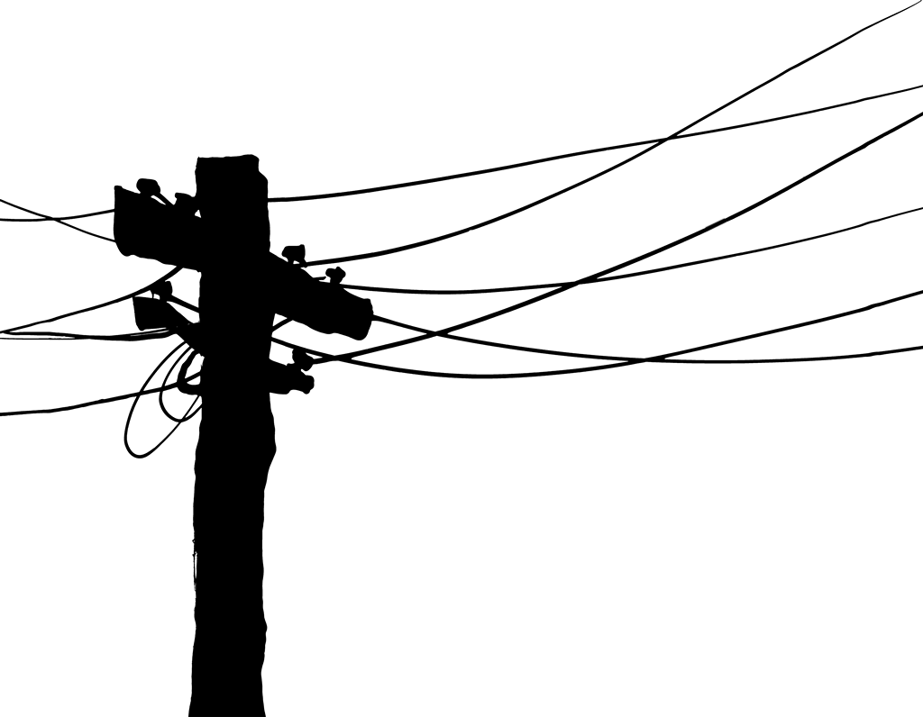 Poste - Postes Con Cables Png (1024x796), Png Download