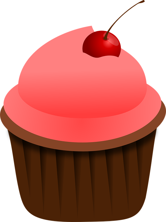 Cupcake Pink Food Free Vector Graphic On - Doce Desenho Fundo Transparente (540x720), Png Download