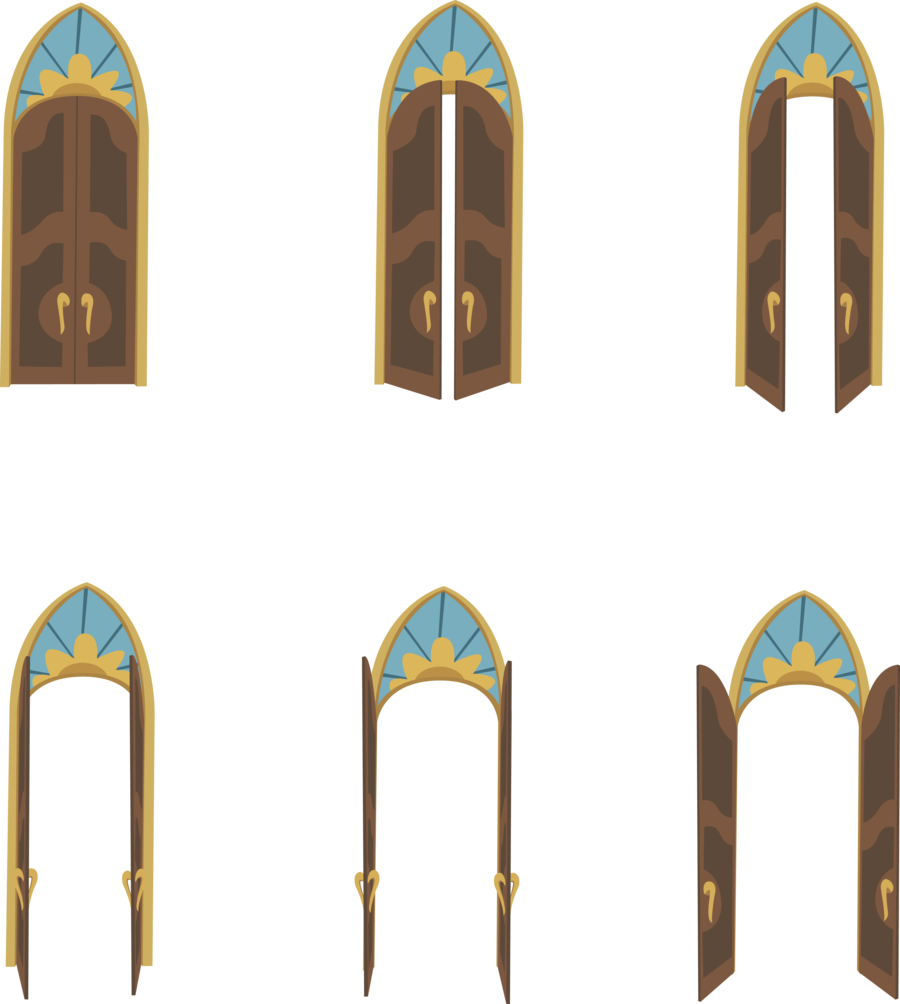 Canterlot Opening Refrences - Mlp Canterlot Castle Door (900x1004), Png Download
