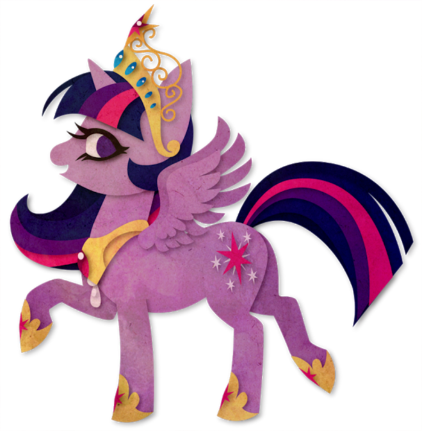 Mlp Princess Twilight Sparkle Vector - Unicorn Queen Princesses (607x620), Png Download