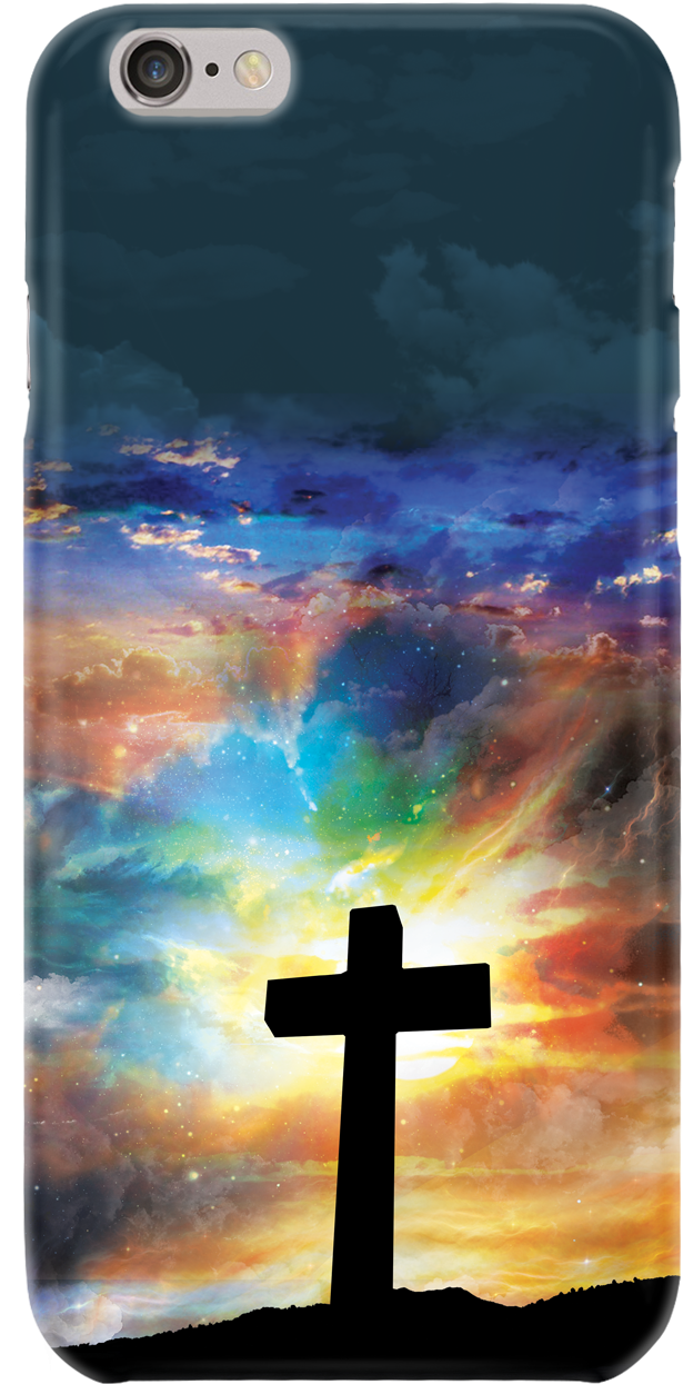Christian Iphone 7 Case Feturing The Holy Cross In - Fond D Écran Paysage (634x1287), Png Download