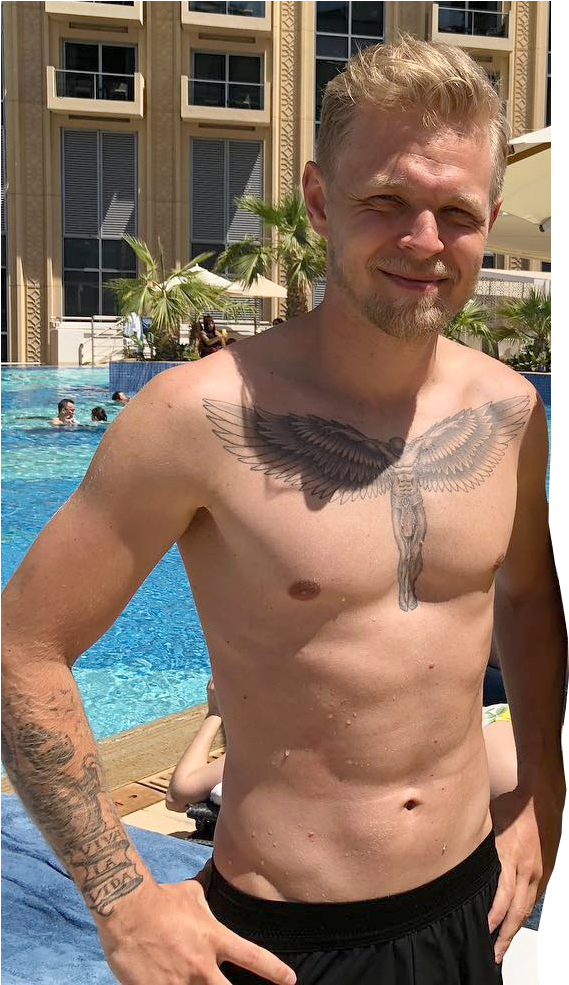Kevin Magnussen Tattoo Chest (787x984), Png Download
