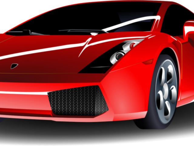 Lamborghini Aventador Clipart Fast Car - Clip Art Sports Car (640x480), Png Download