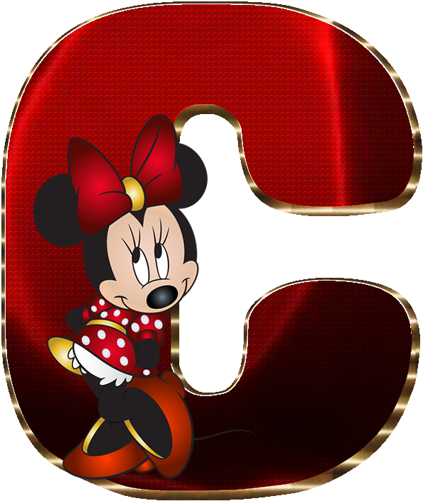 Alfabeto Decorativo Minnie Png - Pink Transparent Clipart Minnie Mouse Png (686x739), Png Download