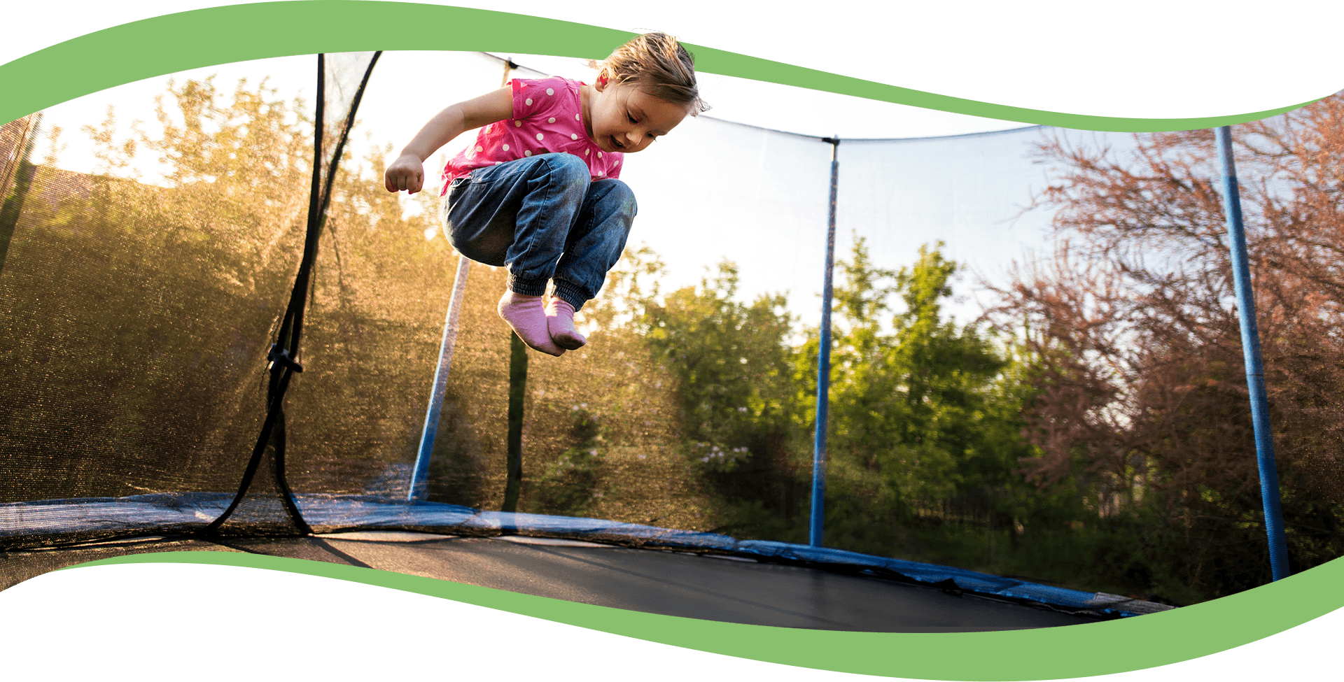 Fun Things To Do On A Trampoline - Trampoline (1920x975), Png Download