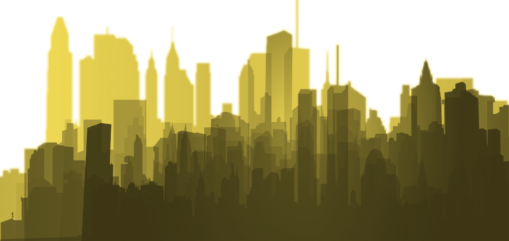Transparent City Silhouette Png (1024x485), Png Download
