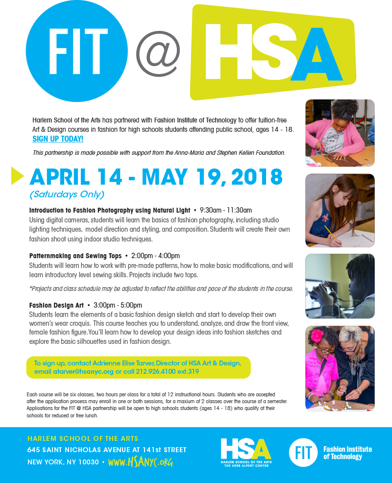 Harlem School Of The Arts Has Partnered With Fashion - Fashion Institute Of Technology (800x986), Png Download