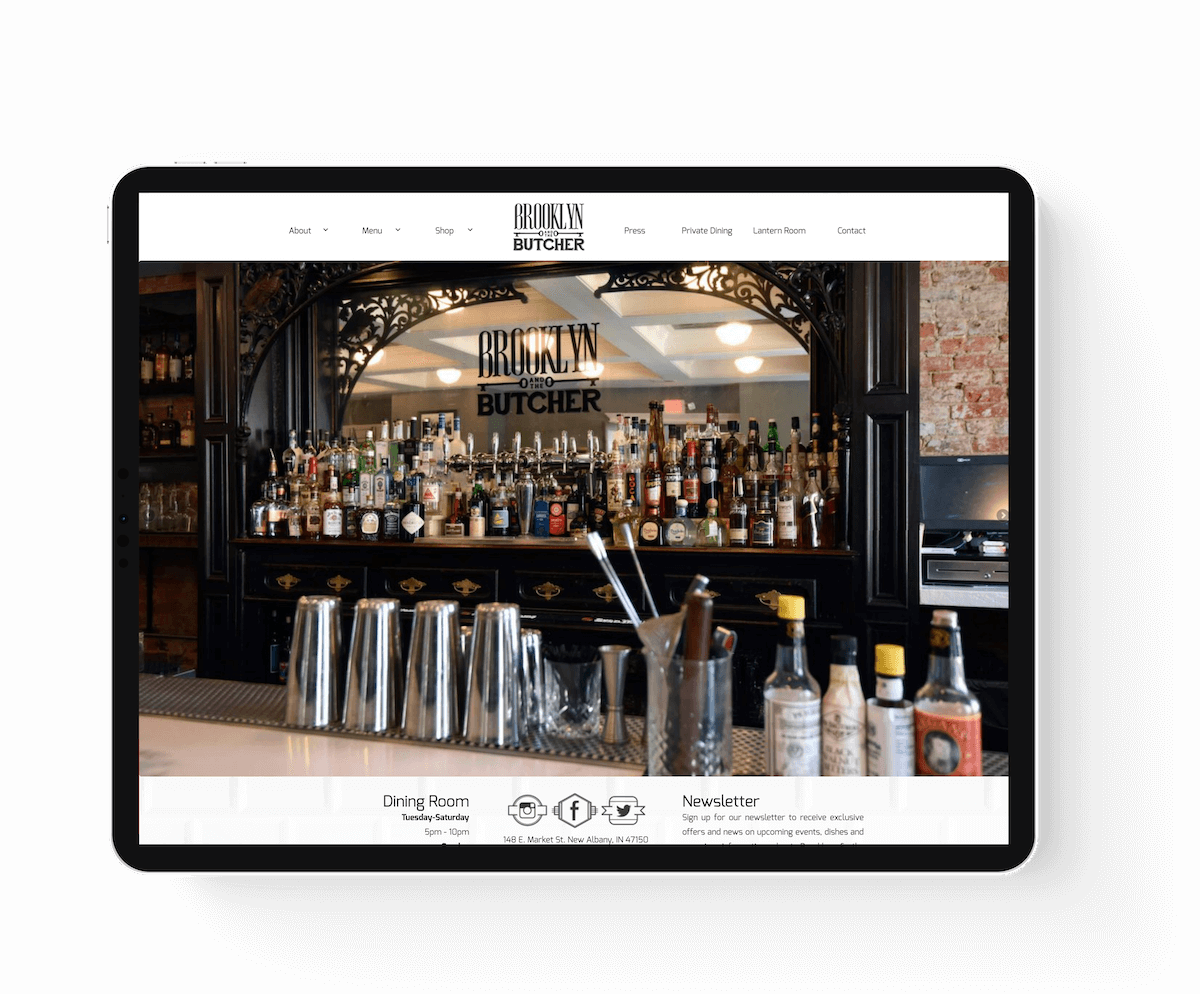 Brooklyn And The Butcher Ipad Mockup - Champagne (1200x994), Png Download