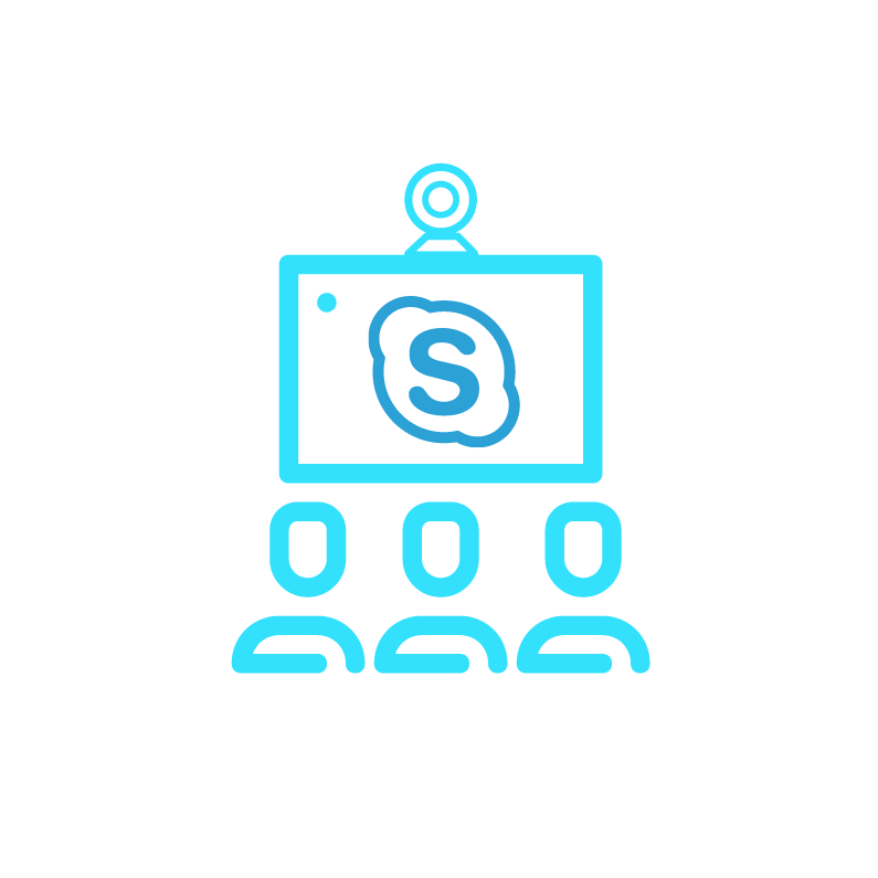 A More Collaborative Workplace Is A More Productive - Skype For Business (795x795), Png Download