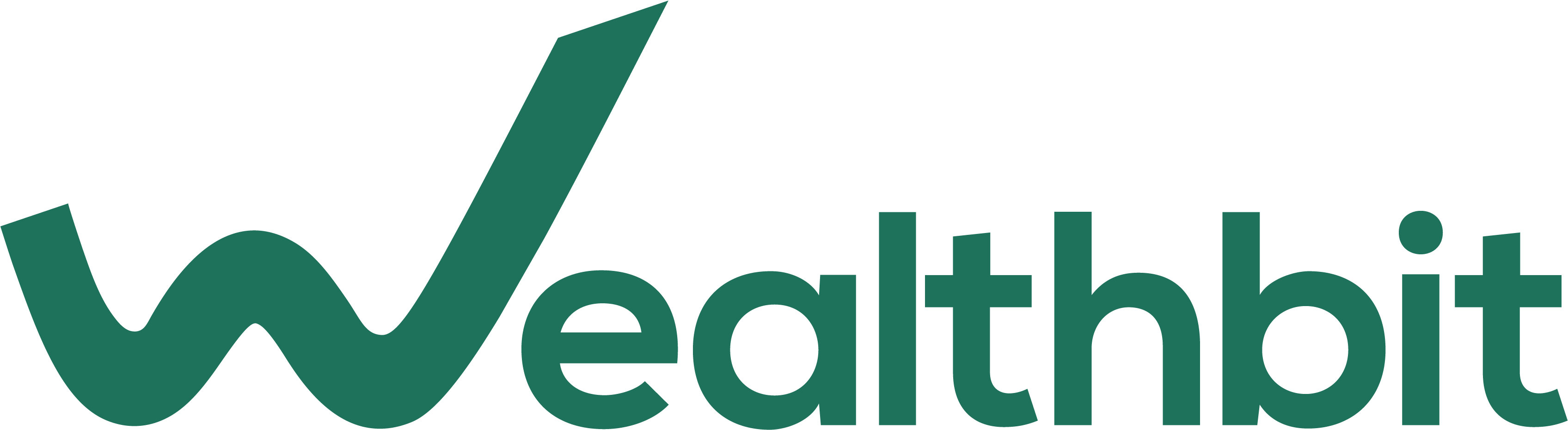 Wealthbit Logo - Graphic Design (3425x1051), Png Download