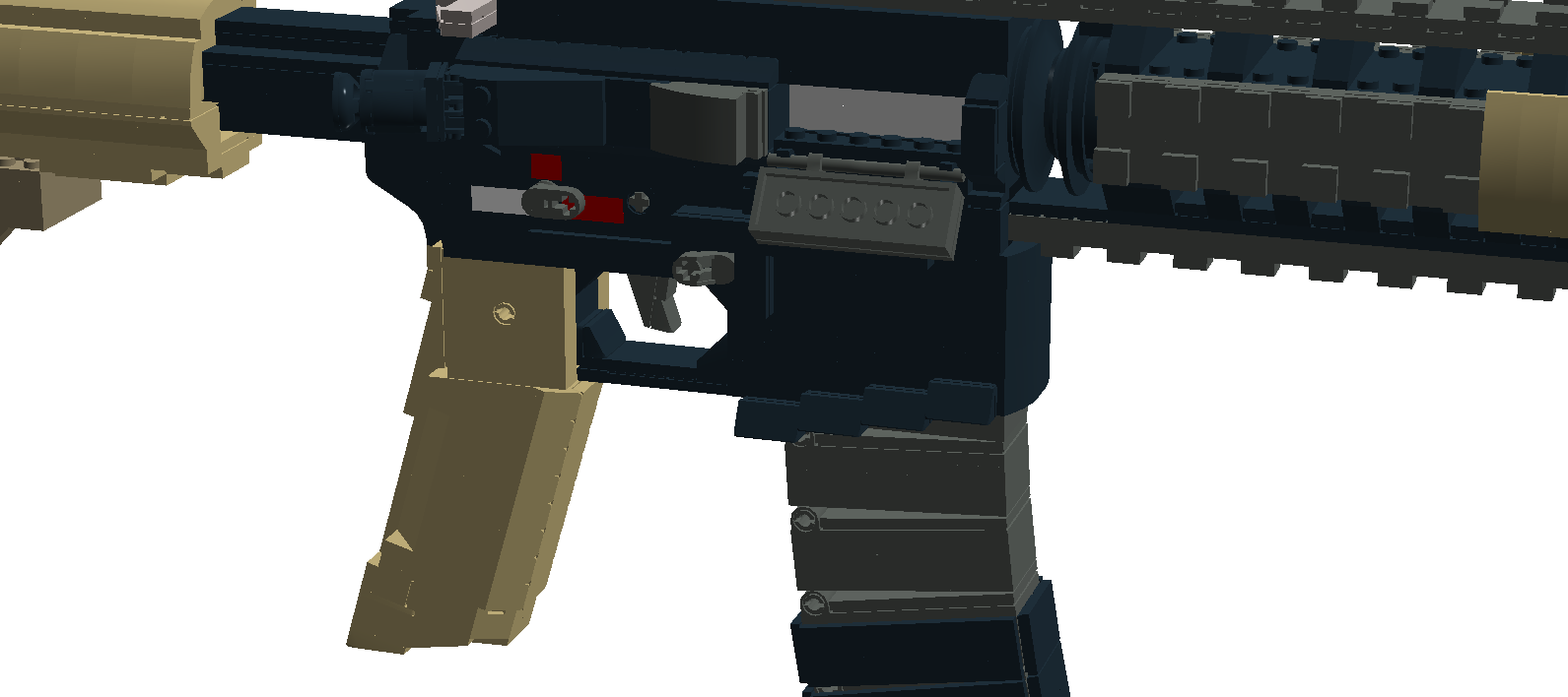 Colt Advanced Combat Rifle Bluejay Themeister Png Toy - Assault Rifle (1591x708), Png Download