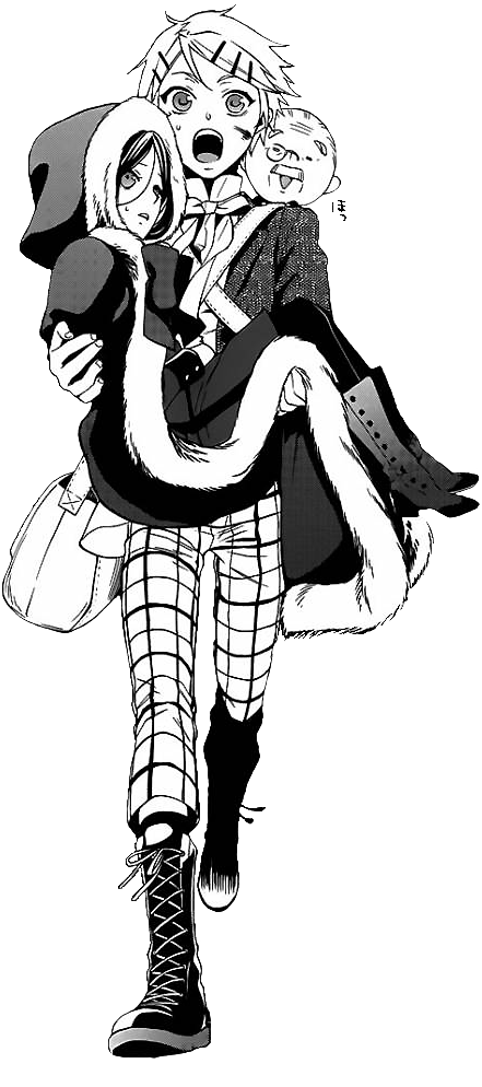 Young Tanaka Black Butler (450x1002), Png Download