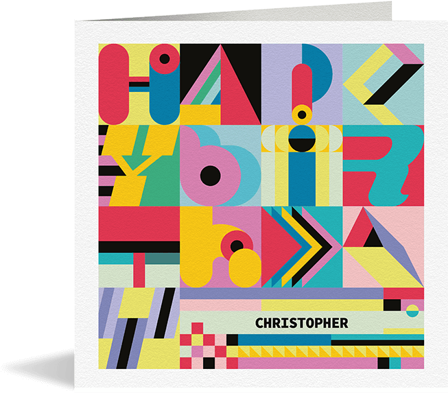 Colourful Birthday Card - Graphic Design (800x800), Png Download