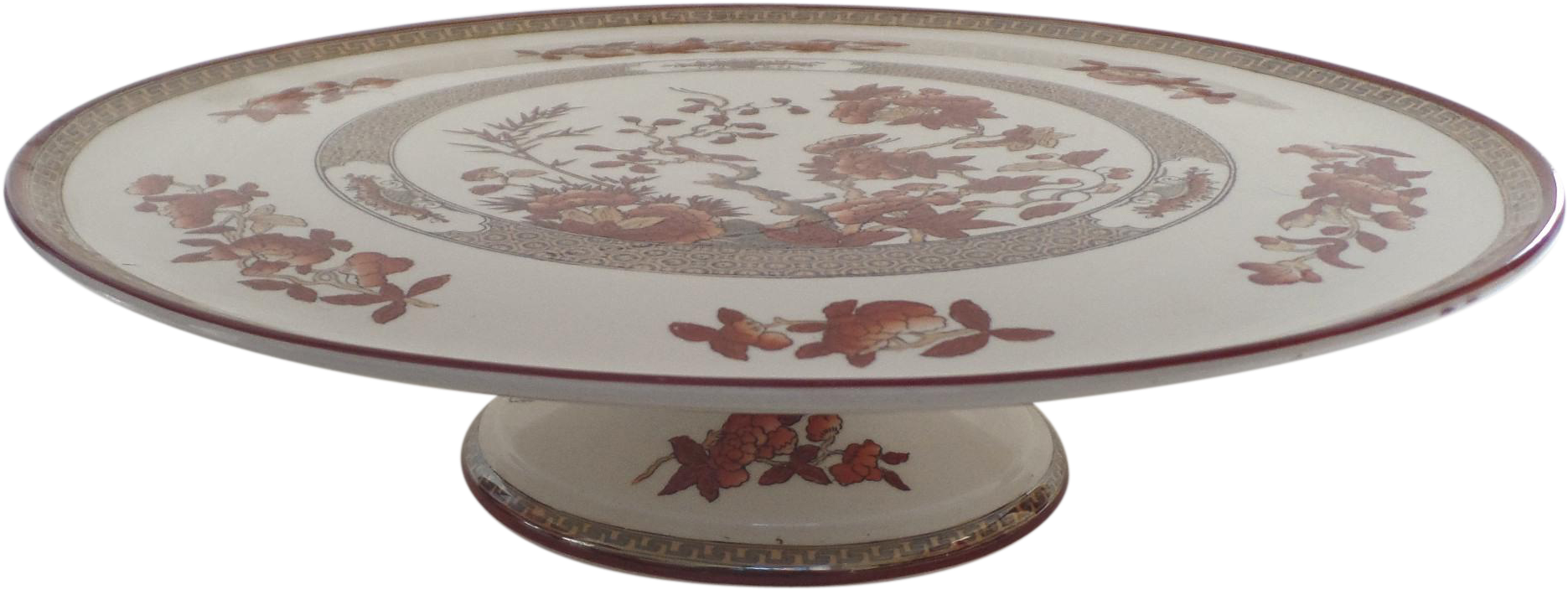 Vintage Spode India Indian Tree Rust Large Cake Plate - Coffee Table (1870x1870), Png Download