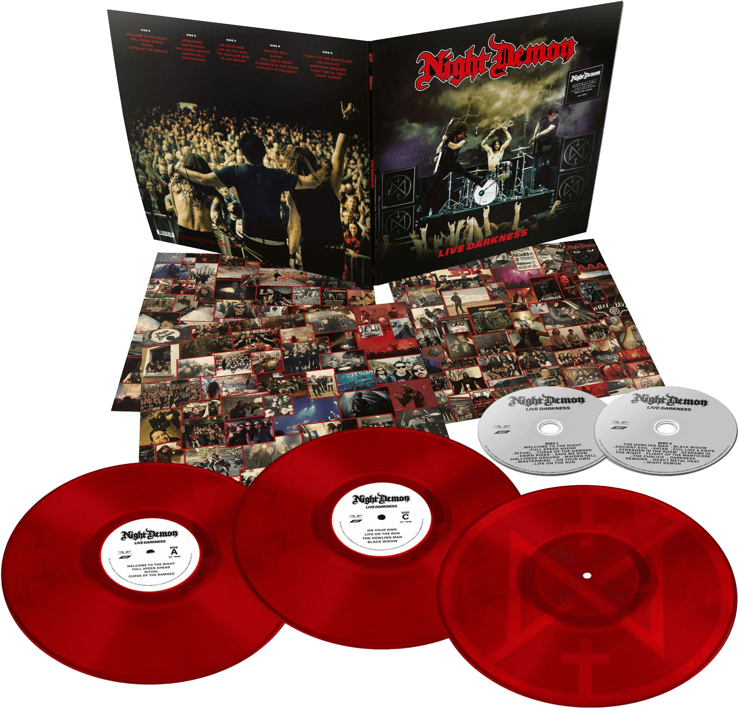 European Import Version Triple Lp In Transparent Red/smoke - Label (1500x1408), Png Download