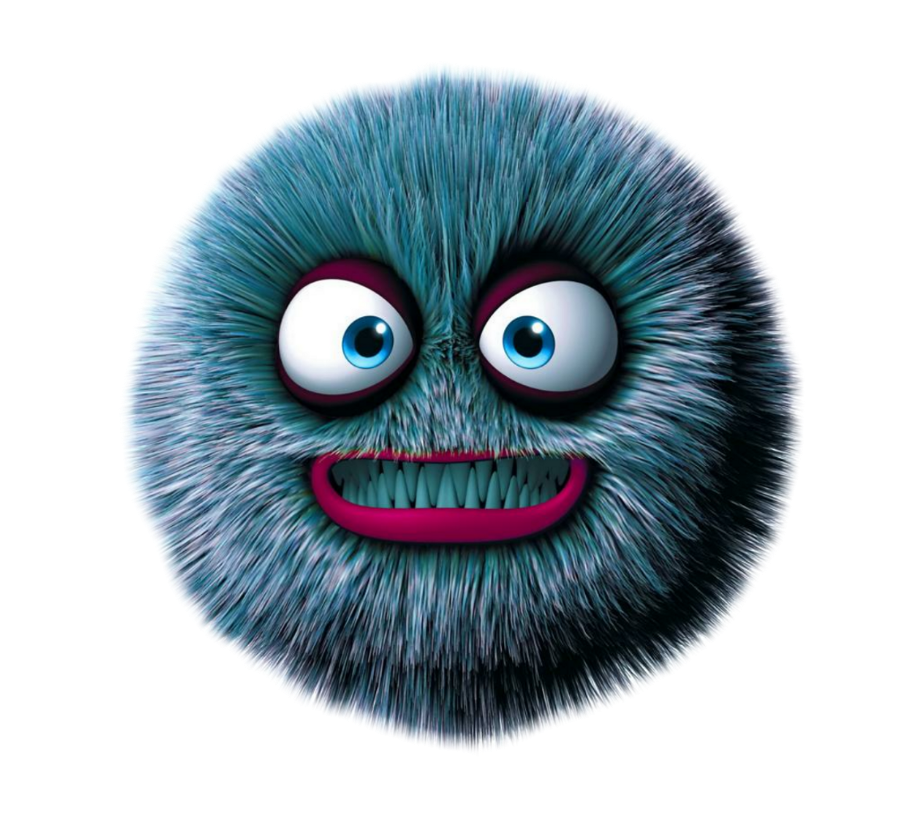#blue #fluffy #monster #cute #sweetmonster - Monstruo Peludo Bebe (1024x1024), Png Download