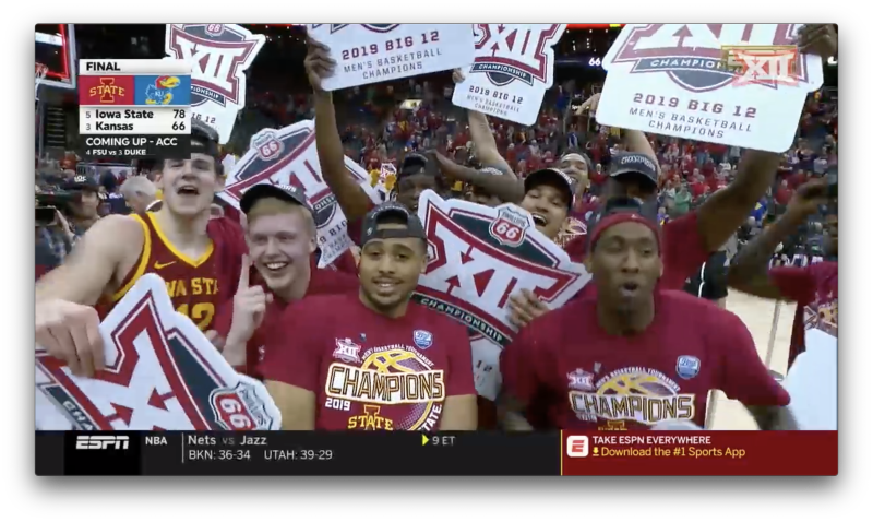 Iowa State Vs Kansas Men's Basketball Highlights Play - Fan (800x478), Png Download