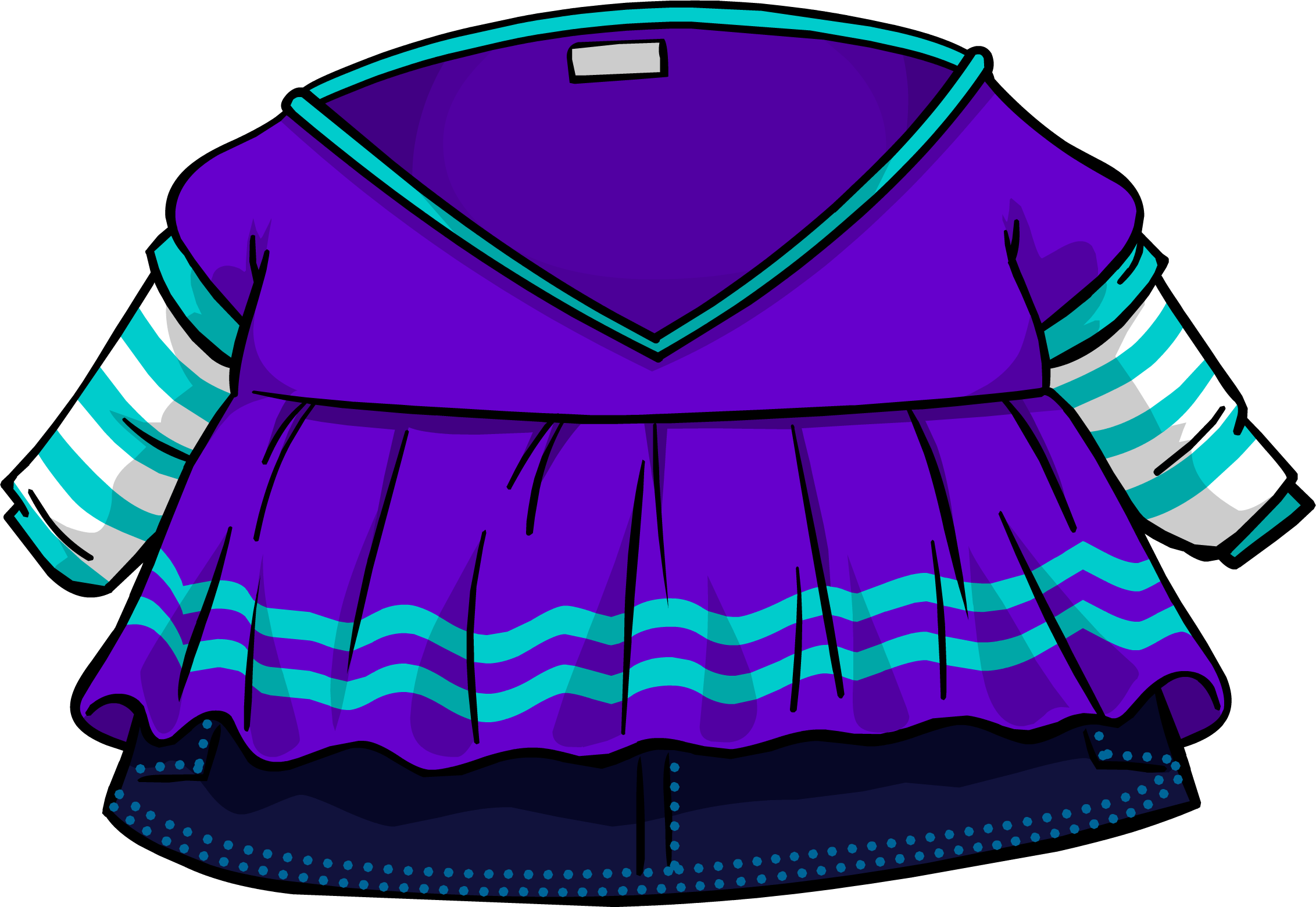 Purple Shirt N - Club Penguin Skirt (2264x1561), Png Download