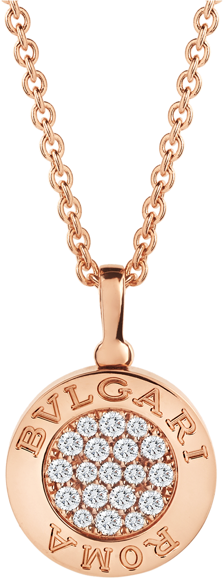 Bvlgari Bvlgari Necklace Necklace Rose Gold Multi - Bvlgari Collar (1800x1405), Png Download