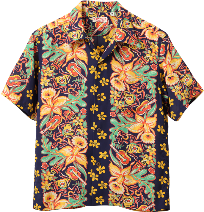 Sun Surf Vintage-style Hawaiian Shirt, Orchid & Hawaiian - Blouse (693x1040), Png Download