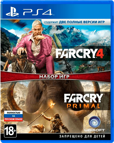 Far Cry Primal - Ps4 Far Cry Double Pack (600x600), Png Download