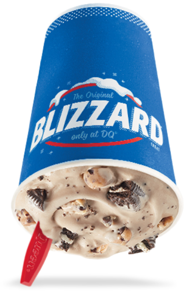 Oreo® Cookie Jar Blizzard® Treat - Snickerdoodle Cookie Dough Blizzard (564x600), Png Download