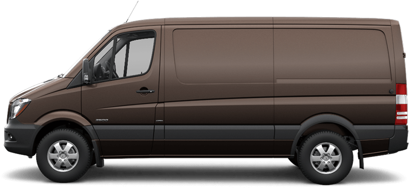 Dolomite Brown Metallic - 2018 Mercedes Sprinter Black (885x383), Png Download