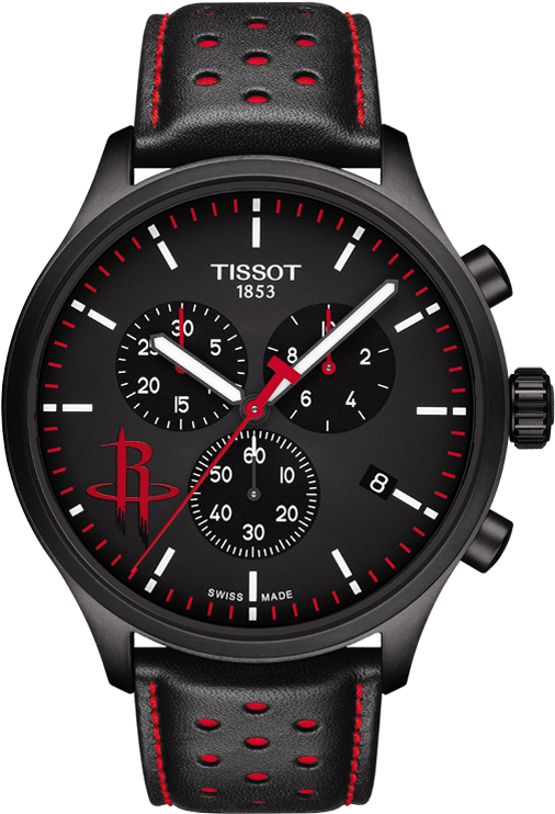 Tissot Chrono Xl Nba Chronograph Houston Rockets - Tissot Houston Rockets Watch (555x840), Png Download