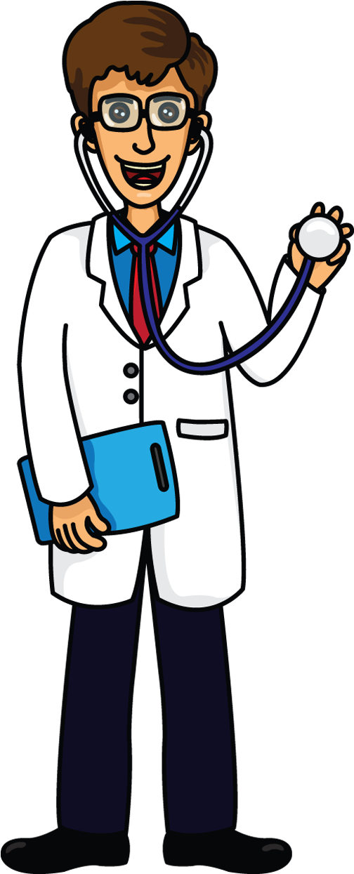 A Childrens Tutorials - Doctor Drawing (720x1280), Png Download