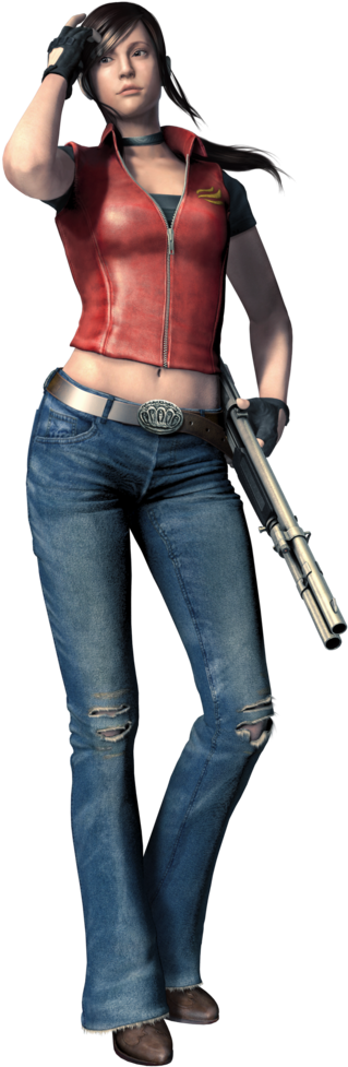 Claire Redfield Rem3d - Resident Evil Code Veronica Claire (424x1045), Png Download