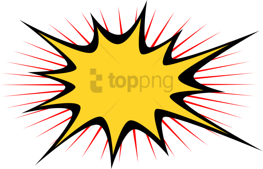 Free Png Download Comic Book Explosion Png Images Background - Transparent Background Comic Book Explosion (850x547), Png Download